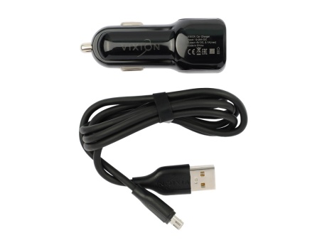 АЗУ VIXION U10m (2-USB/2.1A) + micro USB кабель 1м (черный)