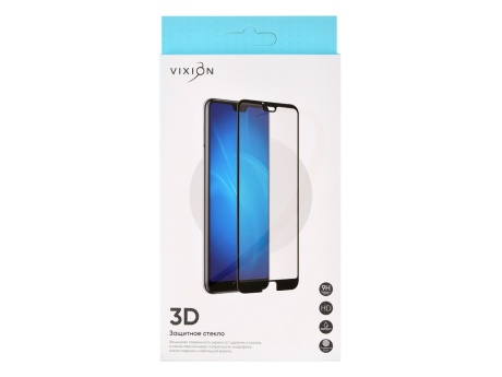 Защитное стекло 3D для iPhone 14 Pro (черный) (VIXION)