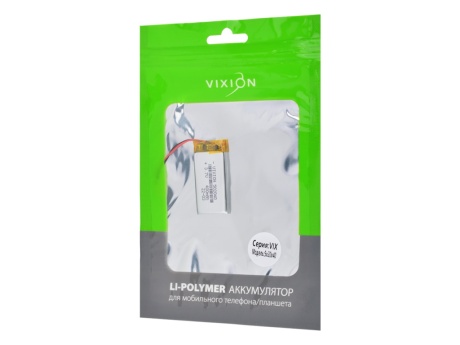 Аккумулятор универсальный 5x20x40 mm 400mAh (3,7V Li-Pol) (Vixion)