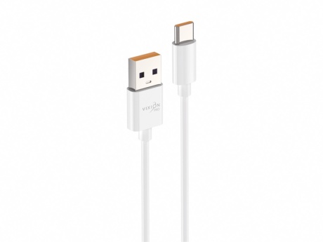 Кабель USB VIXION PRO SE (VX-32c) Power Delivery Type-C 120W (2м) (белый)