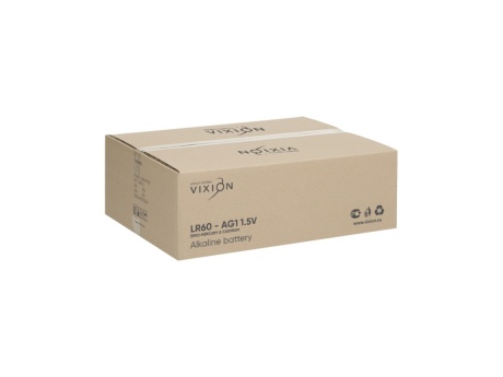 Батарейка Vixion алкалиновая пуговичная LR60-AG1 (1шт)