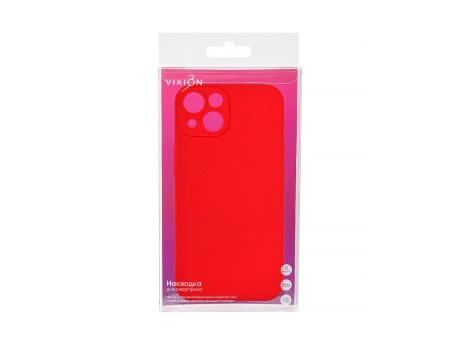 Накладка Vixion для iPhone 14 MagSafe (красный)