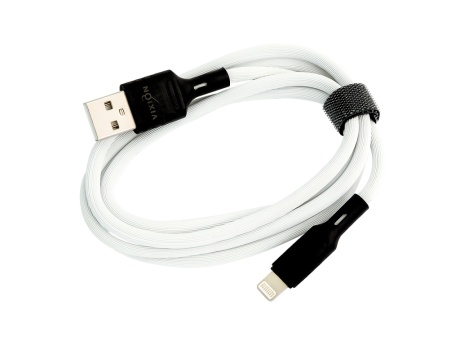 Кабель USB VIXION (K27i) для iPhone Lightning 8 pin (1м) (белый)