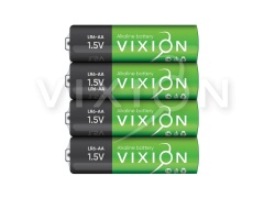 Батарейка Vixion алкалиновая LR6 - AA (плёнка 4шт)