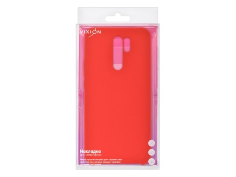 Накладка Vixion для Xiaomi Redmi 9 (красный)