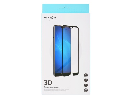 Защитное стекло 3D для Xiaomi Redmi 7/Y3 (черный) (VIXION)