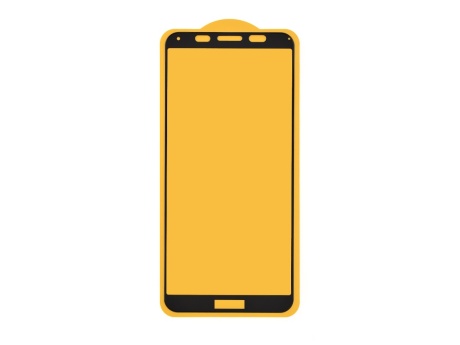 Защитное стекло 6D для Huawei Y5p (черный) (VIXION)