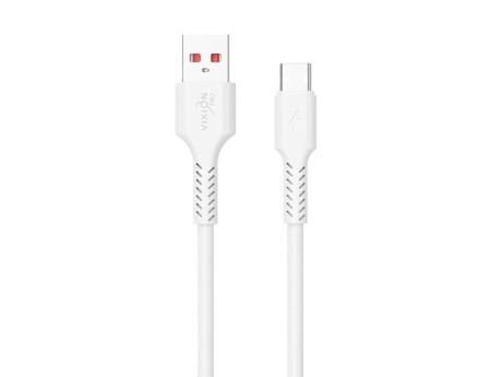 Кабель USB VIXION PRO (VX-17c) Type-C (1м) (белый)