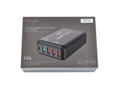 СЗУ VIXION Special Edition H4 Quick Charger 30W 4USB + 1 Type-C (черный)