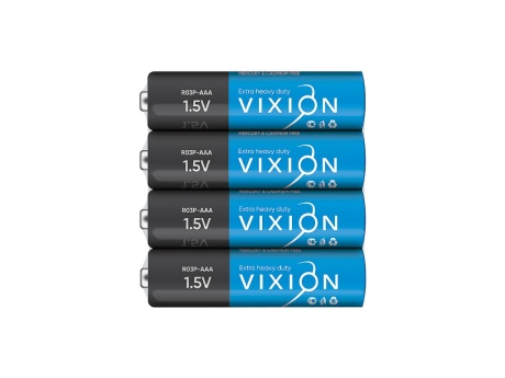 Батарейка Vixion солевая R03P - AAA (плёнка 4шт)