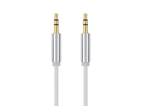 Кабель AUX VIXION (Y-15) 2 x Jack 3,5 (M) спираль (2м) (белый)