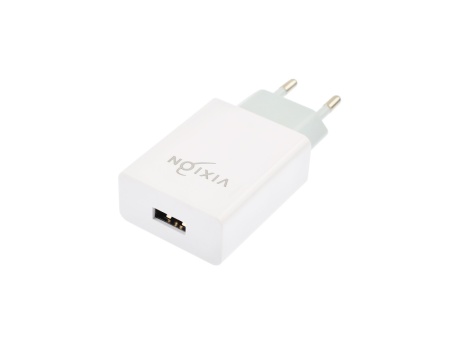 СЗУ VIXION L4i (1-USB/1A) + Lightning кабель 1м (белый)