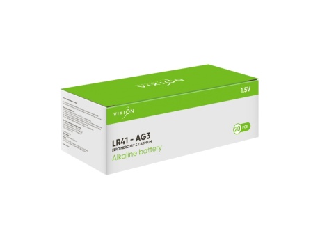 Батарейка Vixion алкалиновая пуговичная LR41-AG3 (1шт)