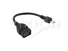 Переходник VIXION CAB46 OTG (F) - MicroUSB (M) (черный)