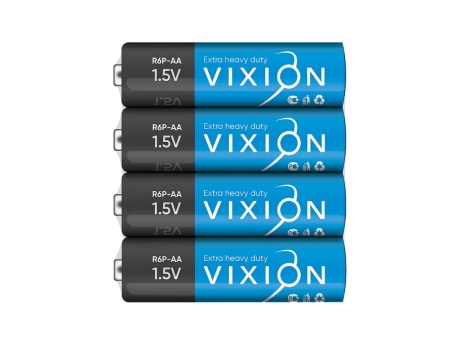 Батарейка Vixion солевая R6P - AA (плёнка 4шт)