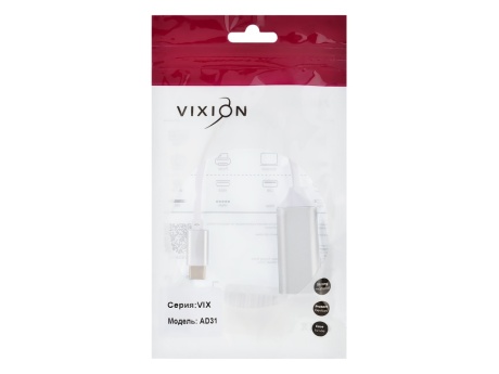 Адаптер VIXION (AD31) Type-C (M) - HDMI (F) (серебро)