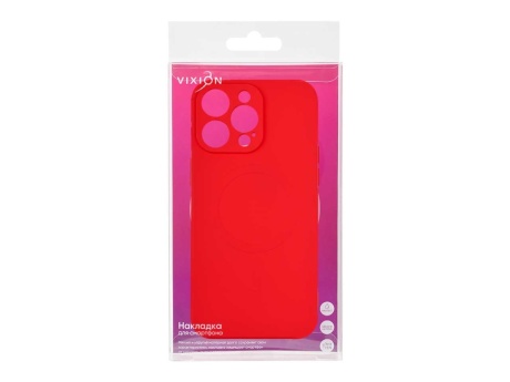 Накладка Vixion для iPhone 15 Pro Max MagSafe (красный)