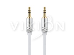 Кабель AUX VIXION (Y-20) 2 x Jack 3,5 (M) (1м) (белый)