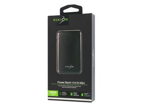 Портативное зарядное устройство (Power Bank) VIXION KP-51 5000mAh (Type-C, USB, Micro-USB) (серый)