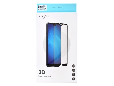 Защитное стекло 3D для Samsung G985F Galaxy S20 Plus (черный) (VIXION)