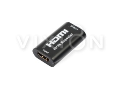 Переходник VIXION AD41 HDMI (F) - HDMI (F) с усилителем (черный)