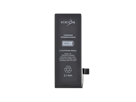 Аккумулятор для iPhone SE (Vixion) усиленная (1800 mAh) с монтажным скотчем