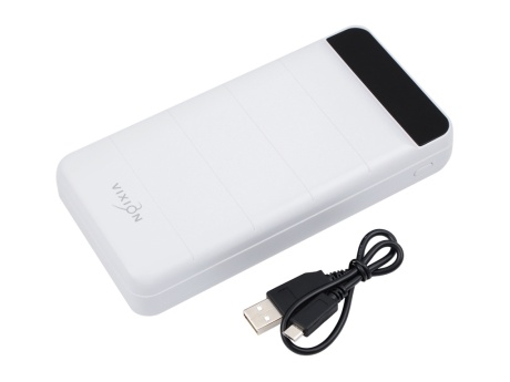 Портативное зарядное устройство (Power Bank) VIXION DP-30 30000mAh (белый)