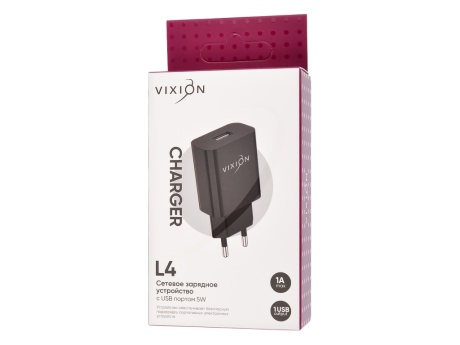 СЗУ VIXION L4 (1-USB/1A) (черный)