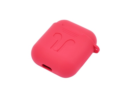 Чехол силиконовый для AirPods (розово/красный) (VIXION)