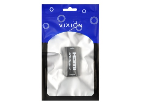 Переходник VIXION AD41 HDMI (F) - HDMI (F) с усилителем (черный)