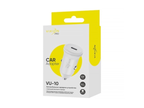 АЗУ VIXION PRO VU-10 (1-Type-C Power Delivery) 20W (белый)