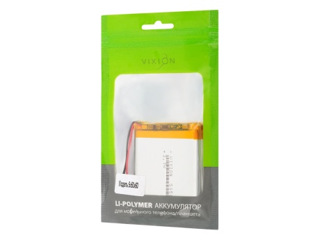 Аккумулятор универсальный 5х50х60 mm 2000mAh (3,7V Li-Pol) (Vixion)