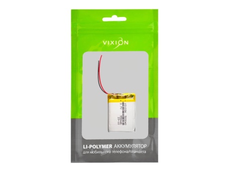 Аккумулятор универсальный 50х30х40 mm 550mAh (3,7V Li-Pol) (Vixion)