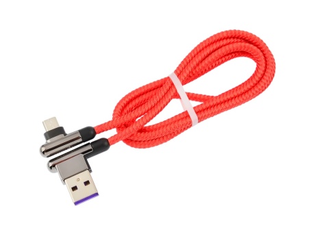 Кабель USB VIXION (K14m) microUSB (1м) (красный/графит)