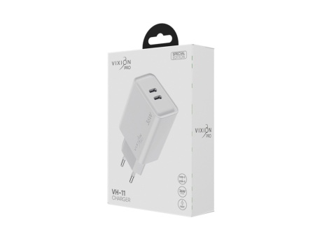 СЗУ VIXION PRO SE VH-11 (2-Type-C PD 18W) 36W max (белый)