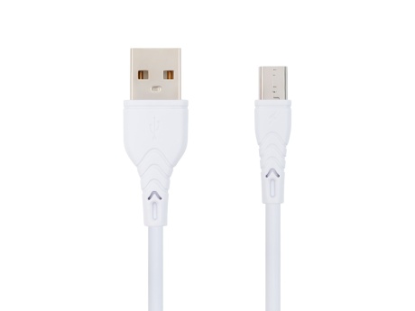 Кабель USB VIXION (J7m) microUSB длинный коннектор (1м) (белый)