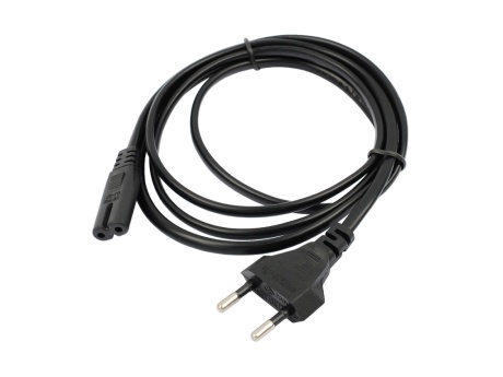 Кабель сетевой VIXION CAB58 EURO pin (m) - 2 pim (m) (1,5м) (черный)