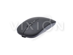 Мышь беспроводная аккумуляторная с бесшумным нажатием VIXION M27 (черный)
