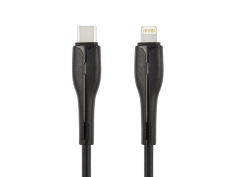 Кабель Type-C VIXION (K45i Perfume) Power Delivery для iPhone Lightning 8 pin (1м) (черный)