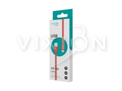 Кабель USB VIXION PRO (VX-12c) Type-C силиконовый (1м) (красный)