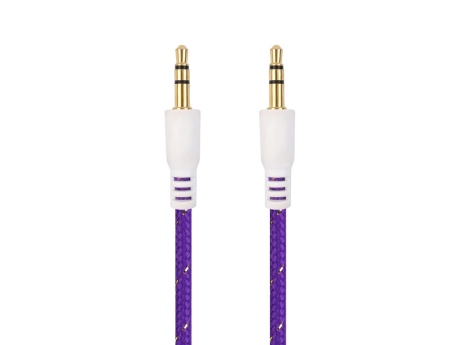 Кабель VIXION CAB50 AUX 3,5 (M) - AUX 3,5 (M) 1.5m (фиолетовый)