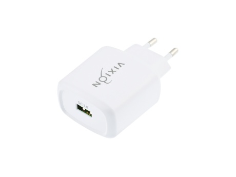 СЗУ VIXION Special Edition H8 (1-USB 3A) Quick Charger 3.0 18W (белый)
