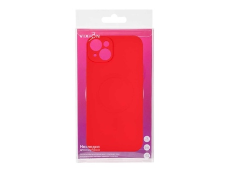 Накладка Vixion для iPhone 15 Plus MagSafe (красный)