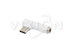 Адаптер VIXION (AD48) Jack 3.5 - Type-C (белый)