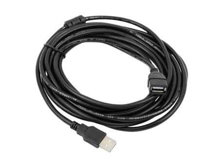 Удлинитель VIXION CAB45 USB 2.0 (M) - USB 2.0 (F) 5m (черный)