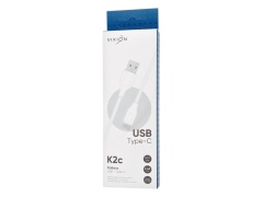 Кабель USB VIXION (K2c) Type-C (2м) (белый)