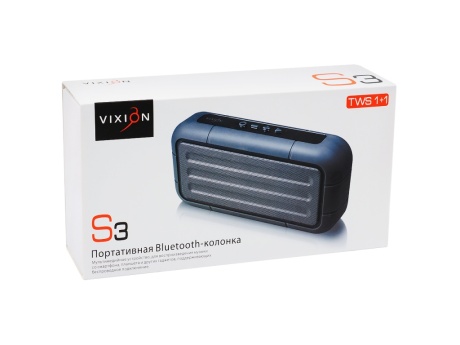 Колонка-Bluetooth VIXION S3 (черный)