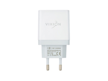 СЗУ VIXION L12i (2-USB/3.1A) + Lightning кабель (1м) с дисплеем (белый)