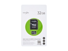 Карта памяти MicroSD 32GB VIXION Class 10 с SD адаптером