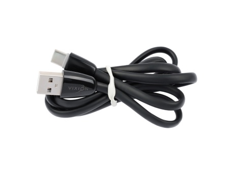 Кабель USB VIXION (K12c) Type-C (1м) силиконовый (черный)